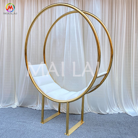 Moon Circle Luxury Event Furniture Marriage Bridal Sofa Wedding Chair