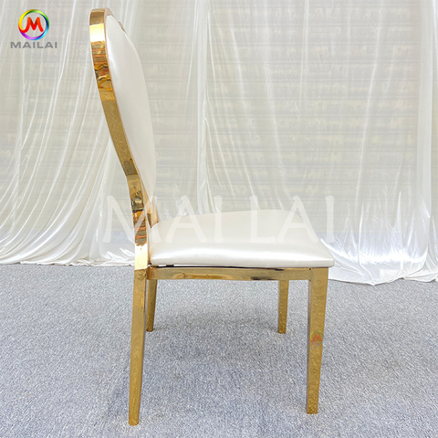Wholesale Luxury Furniture Gold Metal Heart Shape Event Banquet Wedding Chair For Hotel